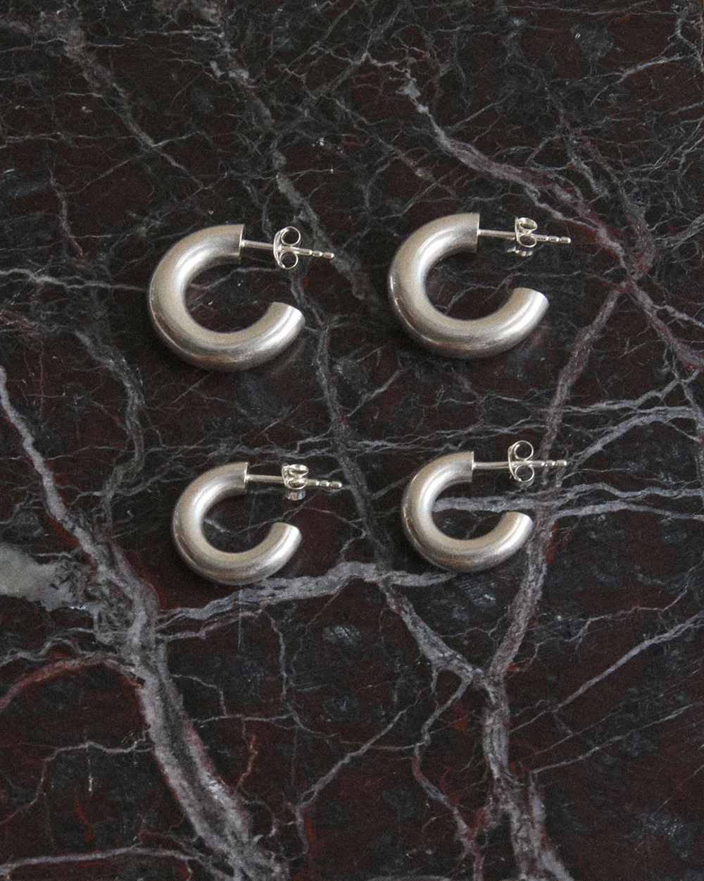 JARDIN HOOPS SMALL (STERLING SILVER) - Image 4