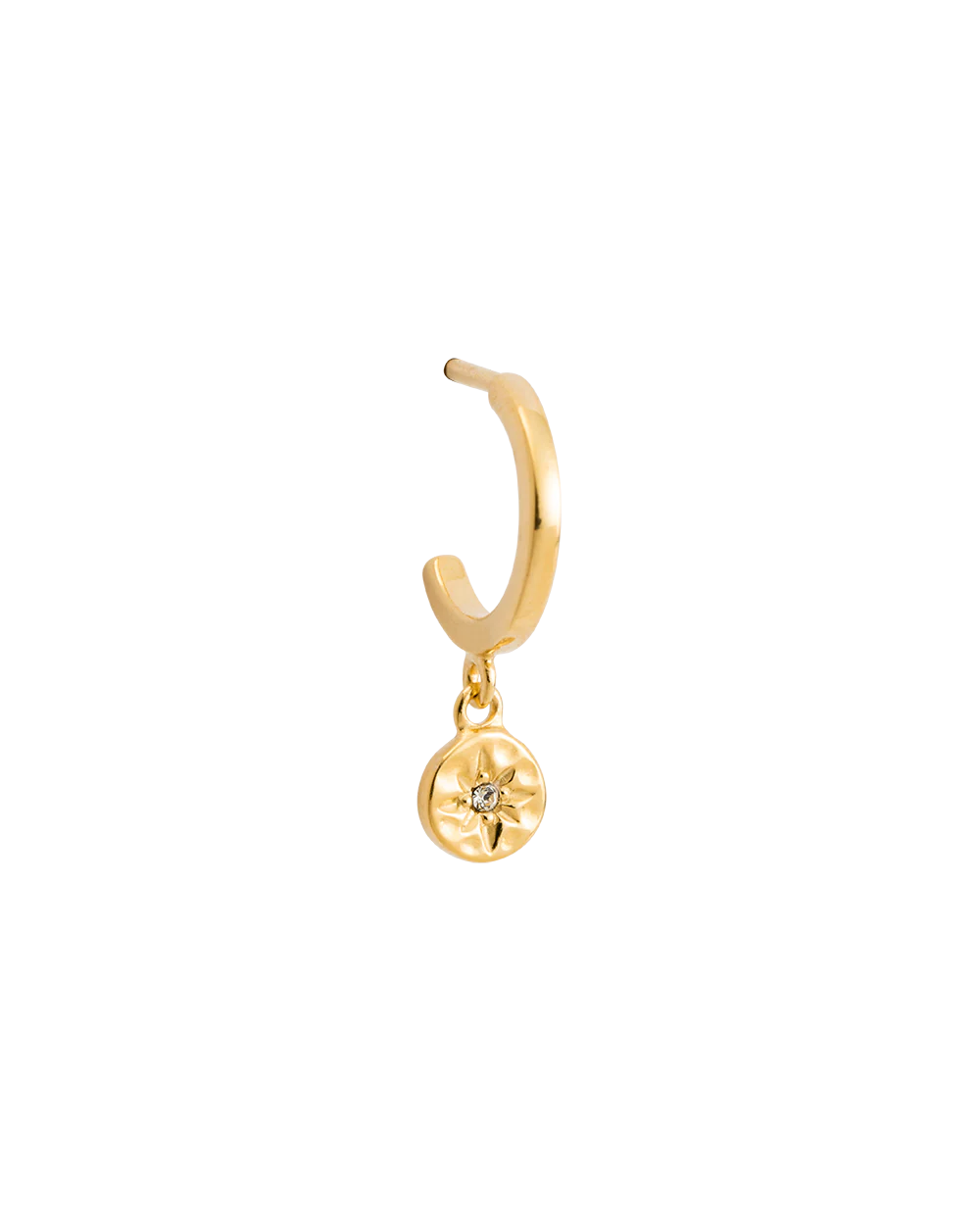 STAR COIN HOOPS (18K GOLD PLATED) - Image 7